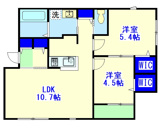 浦安市猫実のアパートの間取り