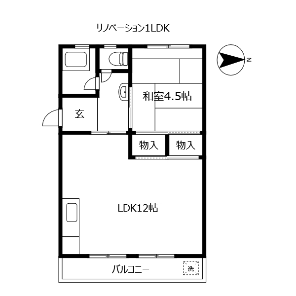 服部ビル　A棟の間取り