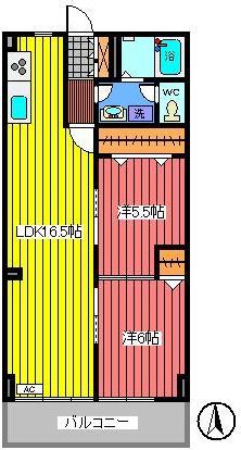 浦和領家ビルの間取り