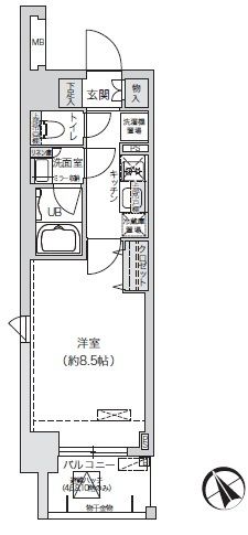 ブランシエスタ駒込の間取り