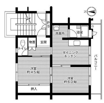 ビレッジハウス広江 5号棟の間取り