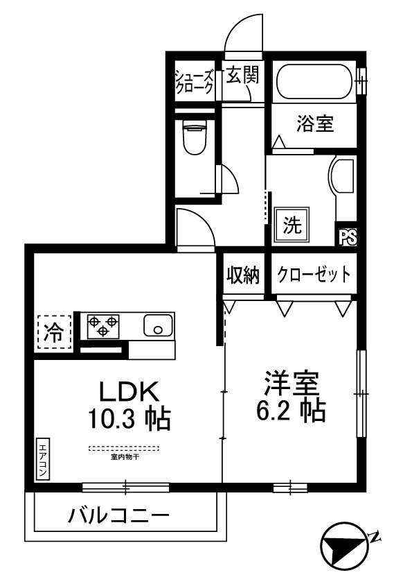 ボルーノ栗平の間取り