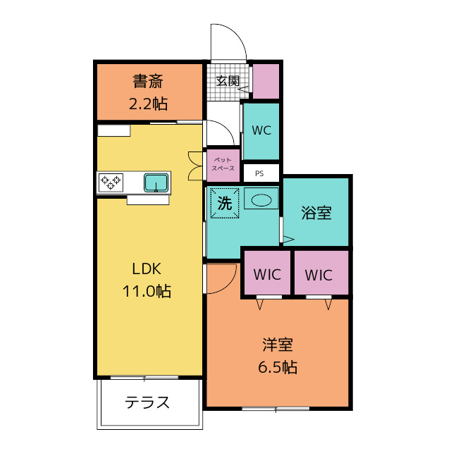 ［新築］クローバーテラスの間取り