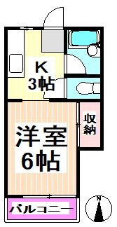 世田谷区赤堤のアパートの間取り