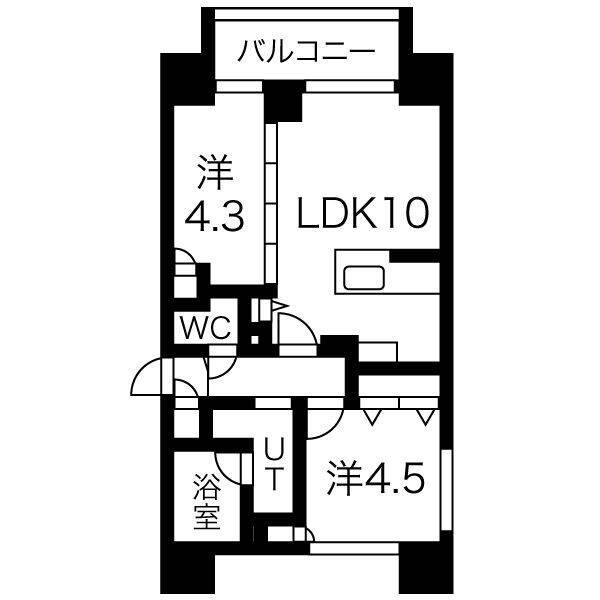 ラ・クラッセ札幌シティヴェールの間取り