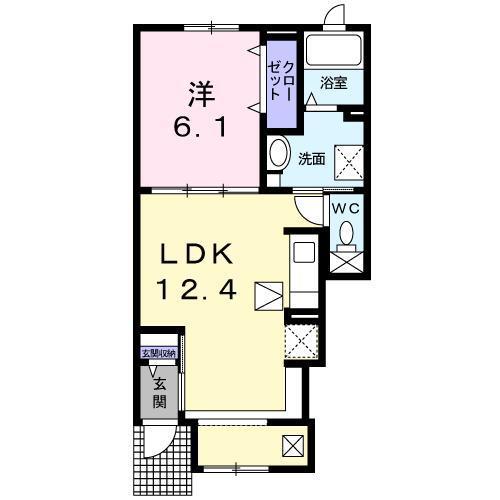 ［大東建託］ヴィラ　ハナブサ３番館の間取り