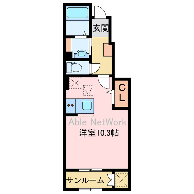 クラール泉池Ｂの間取り