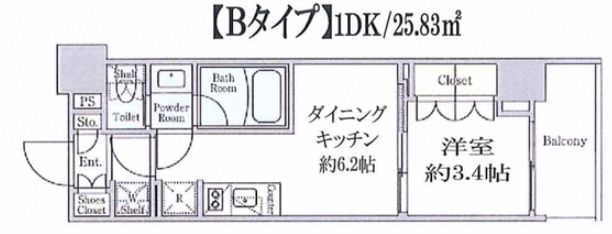 墨田区向島のマンションの間取り