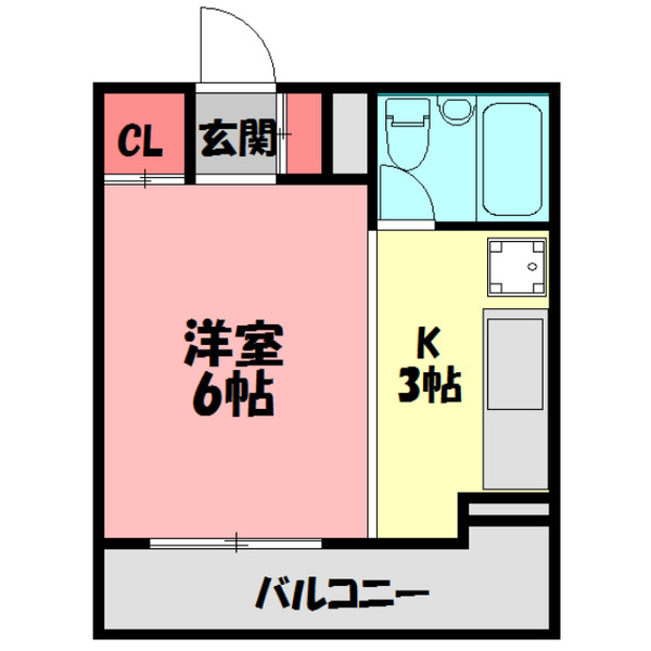 ロータリーマンション中町の間取り