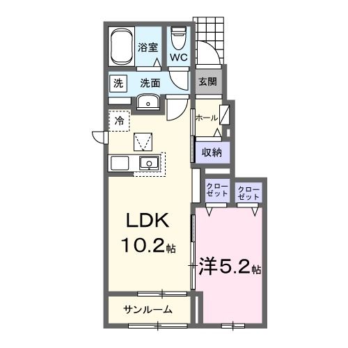 ティアレ　Iの間取り