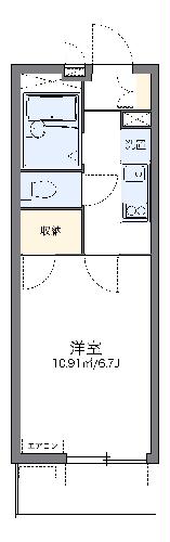 レオパレス東山山麓の間取り