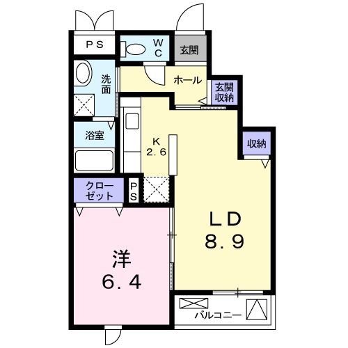 茅ヶ崎市香川のマンションの間取り