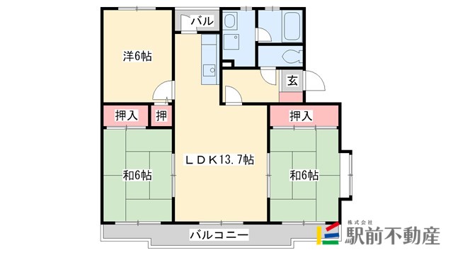 シャルマン観世IIIの間取り