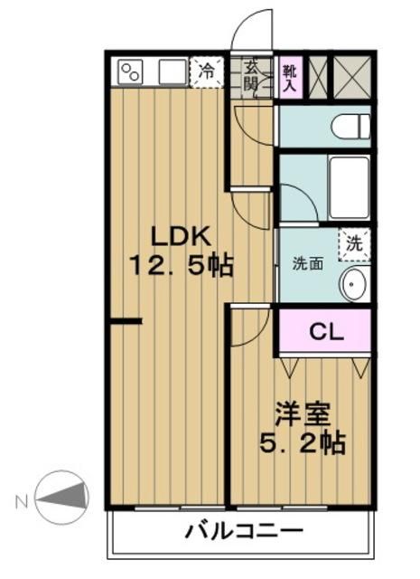 目黒区大岡山のマンションの間取り