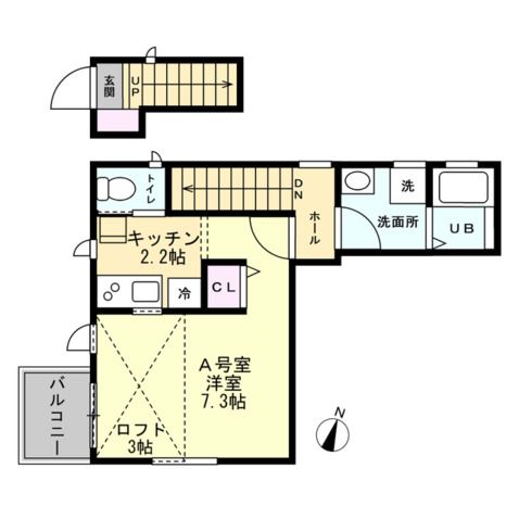 エメラルドプライム本牧の間取り