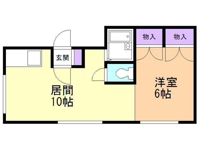 札幌市手稲区稲穂一条のマンションの間取り