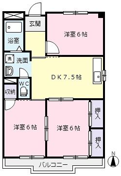 ブリッジコート新鵜沼の間取り