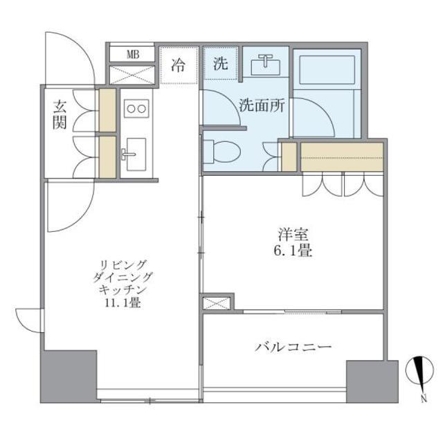 LaSante麻布十番の間取り