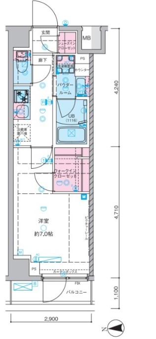 セジョリ池袋本町の間取り