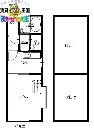 長崎市夫婦川町のアパートの間取り