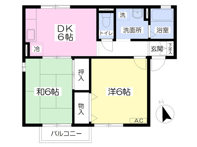 コーポしばづかIIの間取り