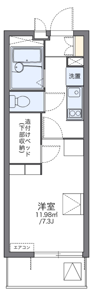 レオパレスルビナスの間取り