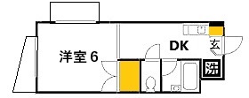 広島市南区西蟹屋のマンションの間取り