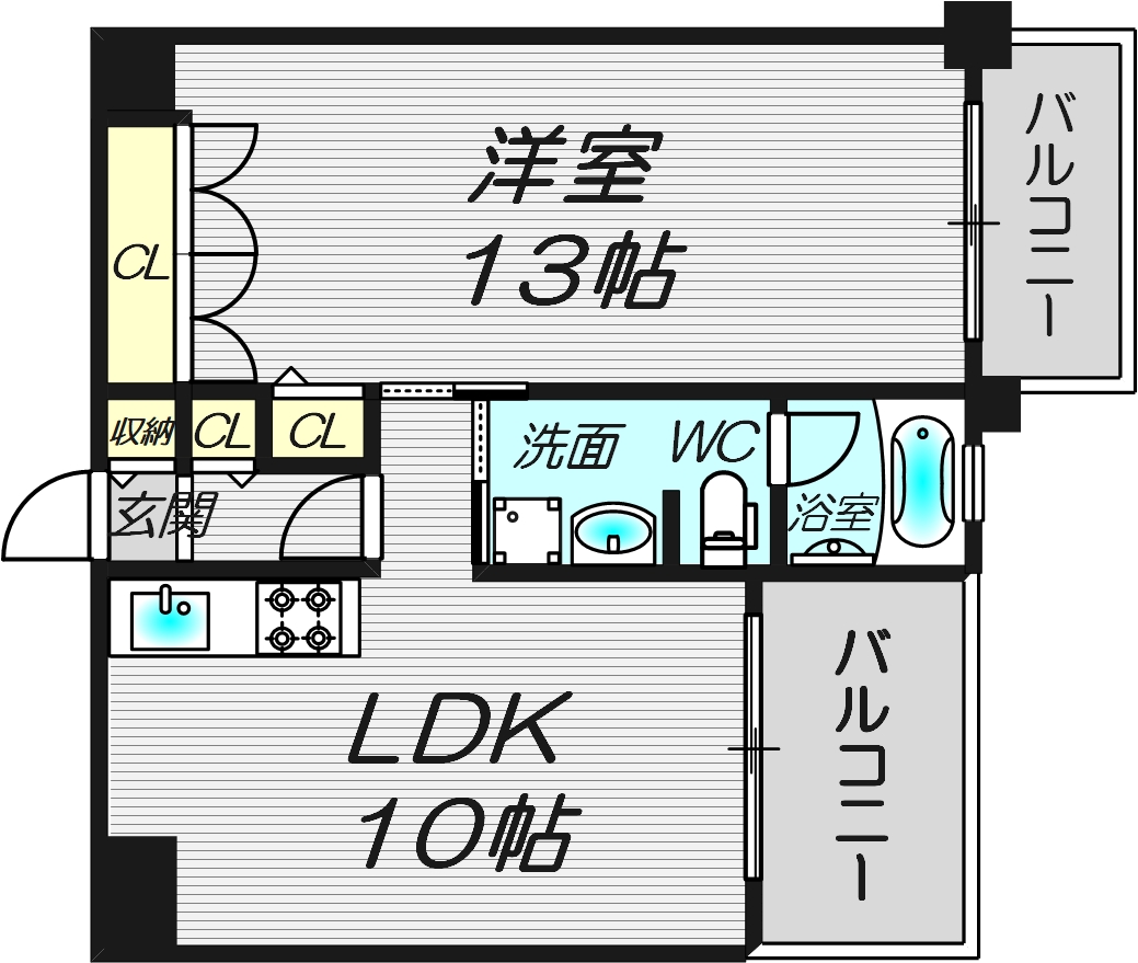 PHOENIX緑地公園の間取り