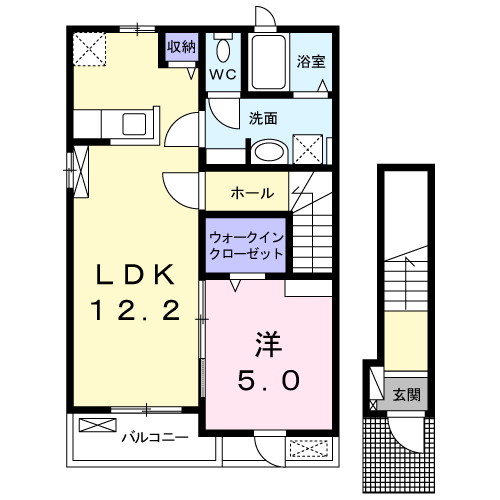 ランドロードU　D棟の間取り