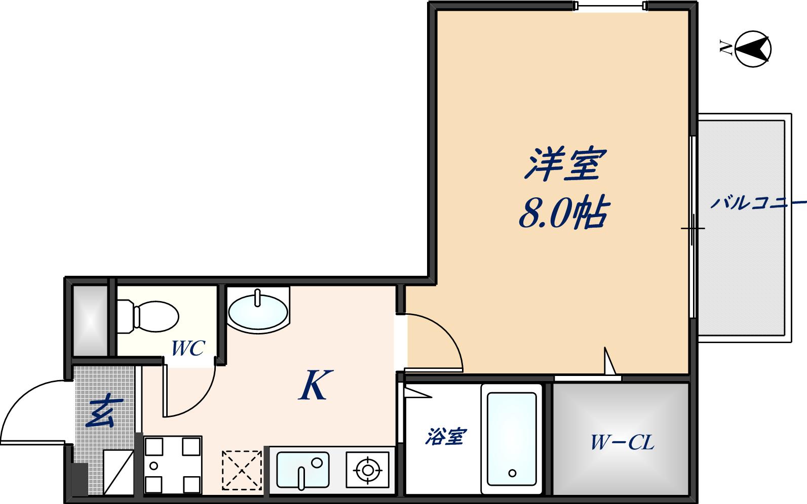 アウローラ清水の間取り