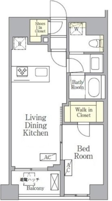 SOLASIA residence 京橋の間取り