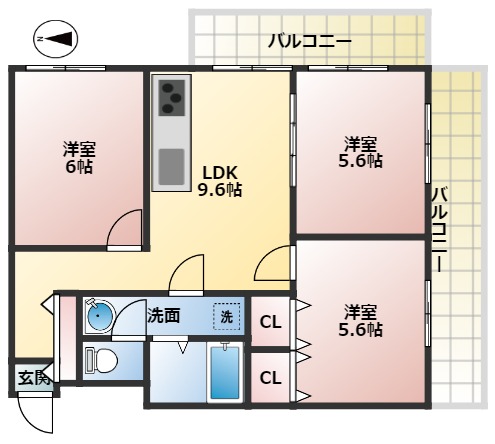 アルテール池袋の間取り