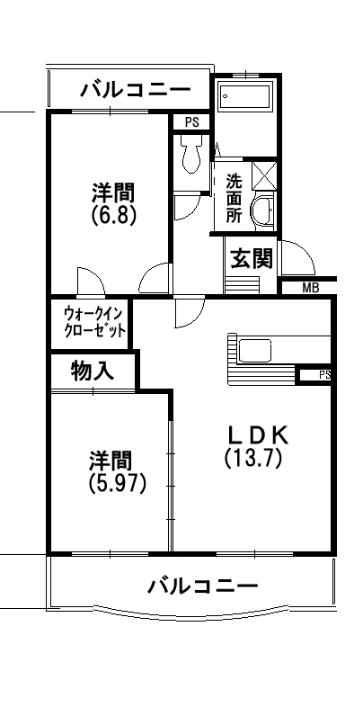 ファミーユ和合の間取り