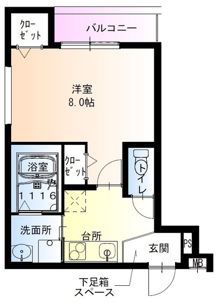 フジパレス堺諏訪森２番館の間取り