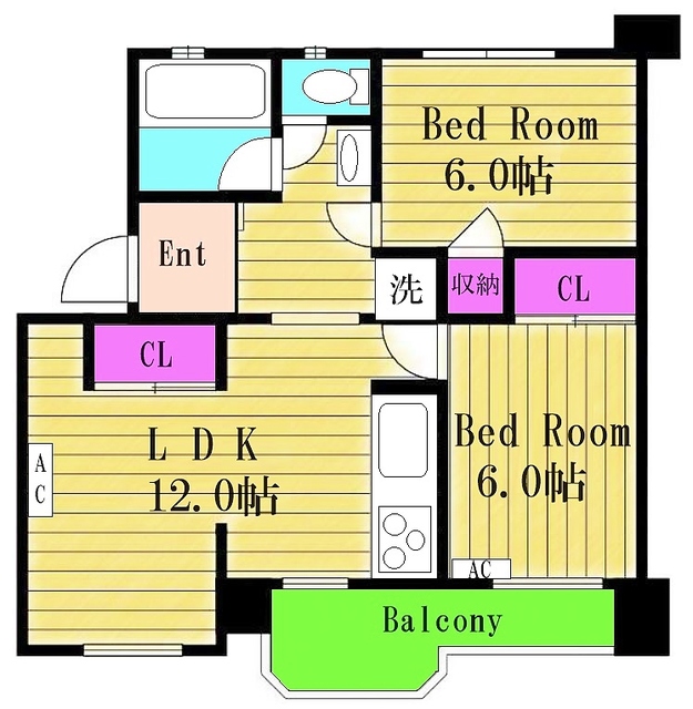 第一関谷マンションの間取り