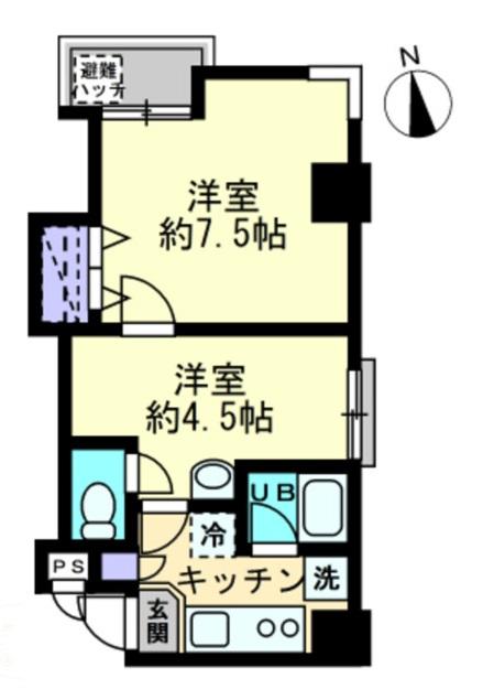 高松市田町のマンションの間取り