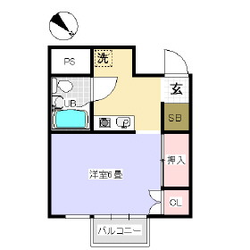 佐久市中込のマンションの間取り