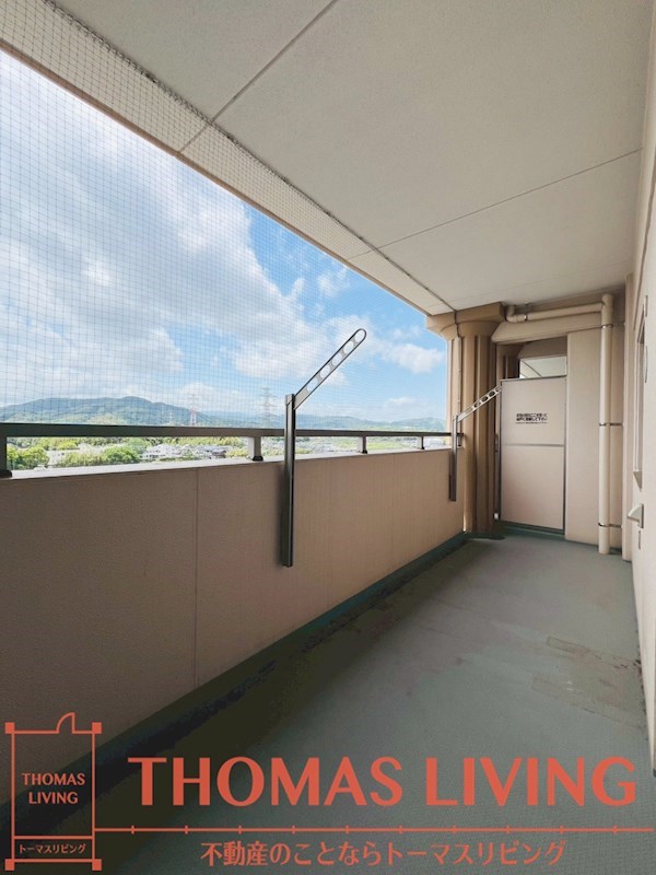 バルコニー　最上階ならではの見晴らし、眺望良好です！