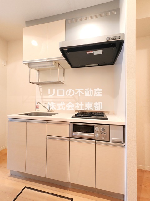キッチン　２口グリル付きシステムキッチン♪