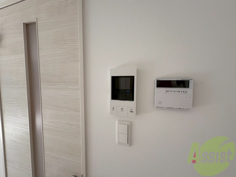 セキュリティ　インターホンです。オートロック付きで安心のマンションです。