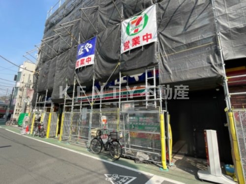 コンビニ　セブン-イレブン 品川荏原町駅前店（コンビニ）まで838m