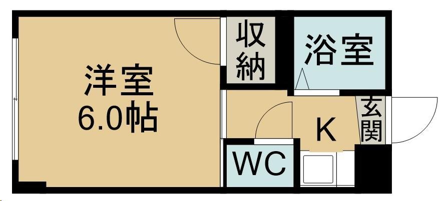 コーポ向山の間取り写真