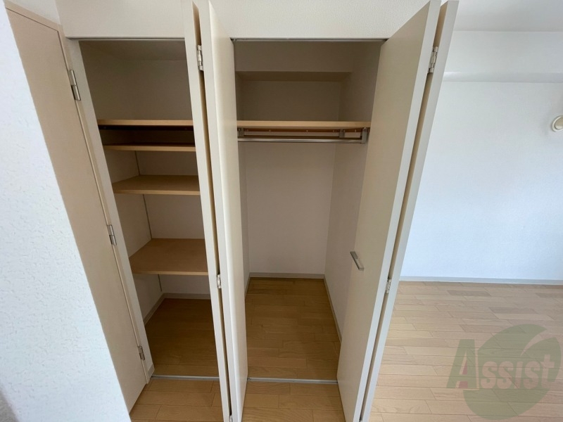 収納　収納を開けてみました！たくさん入りそうですね～