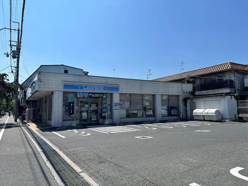 コンビニ　ローソン 新稲店（コンビニ）まで446m