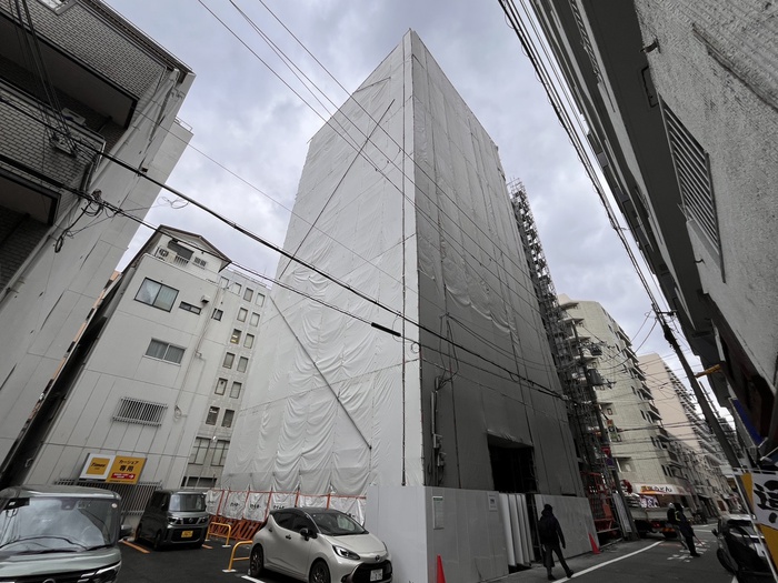 建物外観　建築中