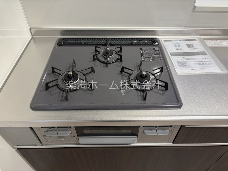その他　3口ガスシステムキッチン♪