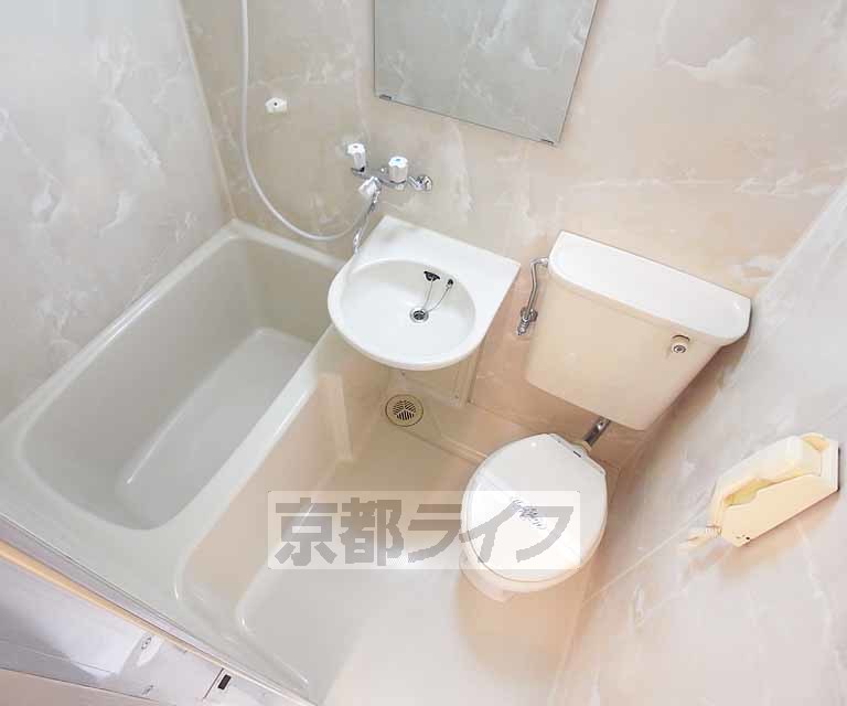 バス・シャワールーム　ユニットバスですが、とてもゆったりとしています。