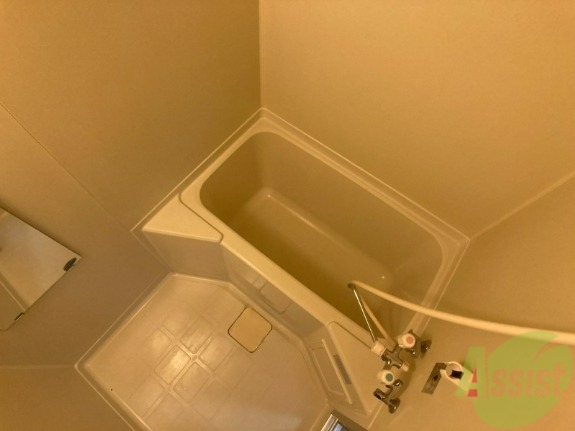 バス・シャワールーム　バスルームは狭すぎず、シャワーも浴びやすそうです。