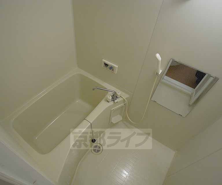 バス・シャワールーム　洗い場には鏡が設置済み