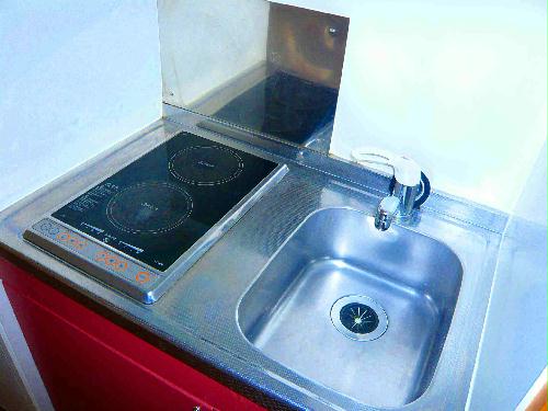 キッチン　安全設計の電磁調理器です。